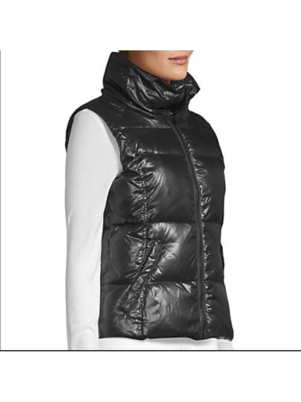 S13/NYC Snowcat Black Puffer Down Vest Zip